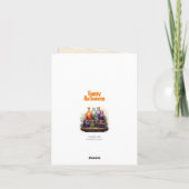 Hexenkürbis Pie Kitchen Halloween Card der 50er Ja Karte (Rückseite)