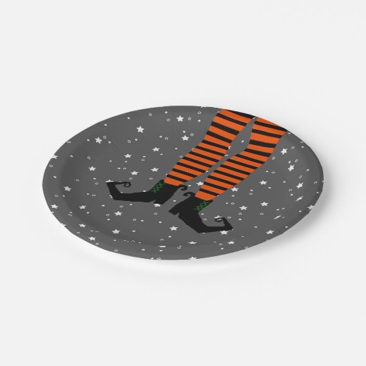 Hexenleg-Papier-Teller Pappteller (Schrägansicht)