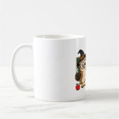 Hexenlehrerin bei Tag, Kaffee immer lustig Hallowe Kaffeetasse (Links)