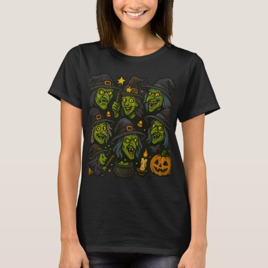 Hexenliches Denken: Ein Halloween-Kackel T-Shirt (Vorderseite)