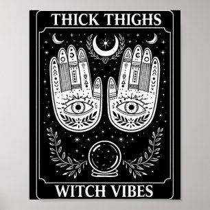 Hexenliebhaber Hexen Halloween Gruselig dicke Ober Poster