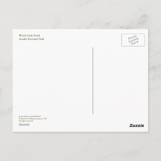 Hexenloch Postkarte (Rückseite)