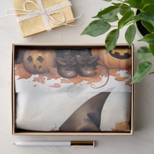 Hexenmädchen 8 Halloween-Dekoupage Seidenpapier (Geschenk)