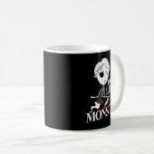 Hexenmädchen Schwarze wütende Katze Daddy Monster Kaffeetasse (VorderseiteRechts)