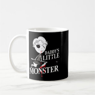 Hexenmädchen Schwarze wütende Katze Daddy Monster Kaffeetasse