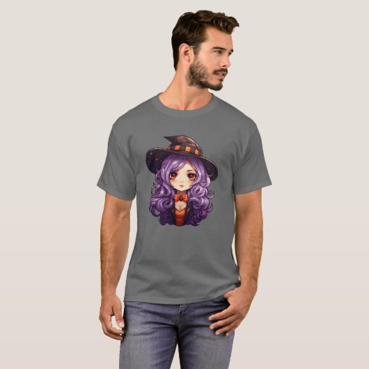 Hexenmädchen T-Shirt (Vorne ganz)