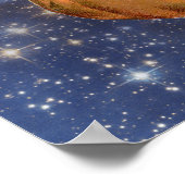 Hexenmädchen und Cat Moon Halloween-Poster Poster (Ecke)