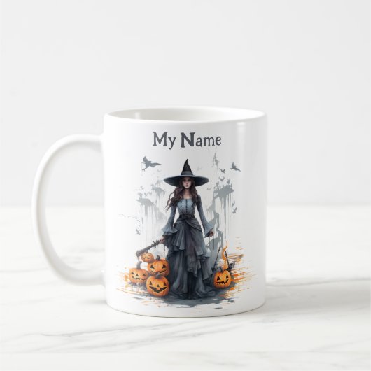 Hexenmagie-Elixier: Halloween-Hexencup Kaffeetasse (Links)