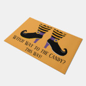 Hexenmeister bis zu den kandalischen Hexenstiefeln Fußmatte (Schrägansicht)