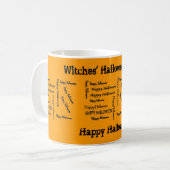 Hexenmeister Halloween-Brew-Farbe entworfen Tasse (Vorderseite Links)
