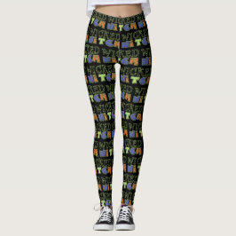 Hexenmeister Halloween-Leggings Leggings
