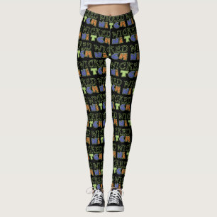 Hexenmeister Halloween-Leggings Leggings