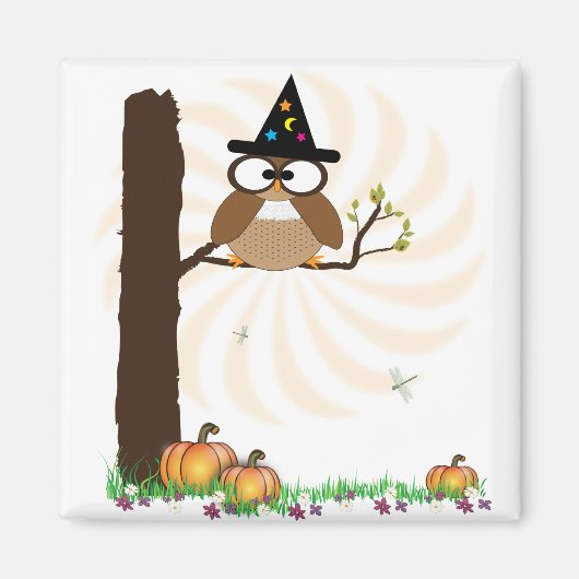 Hexenmeister Halloween Magnet (Vorne)