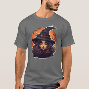 Hexenmeister Halloween Niedliche Freunde T-Shirt