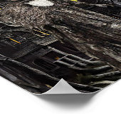 Hexenmeister Hexe Spuk Hausfantasy, Dunkle Kunst Poster (Ecke)