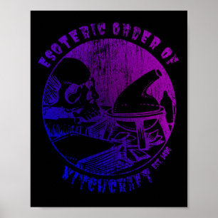 Hexenmeister-Magie-Okkultist Hexenalchemikerin Poster