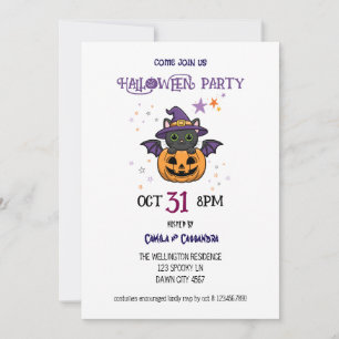 Hexenmeister-Miliar-Halloween-Party Einladung