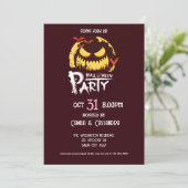 Hexenmeister-Miliar-Halloween-Party Einladung (Stehend Vorderseite)