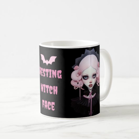 Hexenmeister Pastel Goth Vampire Halloween Kaffeetasse (VorderseiteRechts)