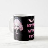 Hexenmeister Pastel Goth Vampire Halloween Kaffeetasse (Vorderseite Links)