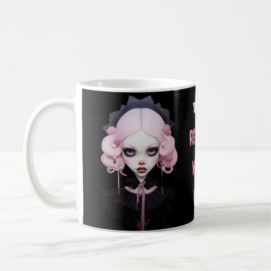 Hexenmeister Pastel Goth Vampire Halloween Kaffeetasse (Links)