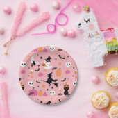 Hexenmeister Spiders Ghost Pumpkin Halloween Muste Pappteller (Party)