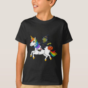 Hexenmeister Unicorn Spaß Halloween Mädchen Kinder T-Shirt
