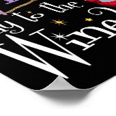 Hexenmeister zum WeinHalloween-Trinken für Wicca Poster (Ecke)