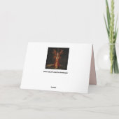 Hexenmeisterin Grußkarte Karte (Rückseite)