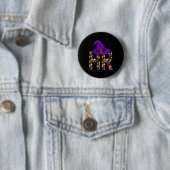 Hexenmeisterin HR Personalabteilung Kürbis Hallowe Button (Beispiel)