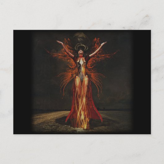 Hexenmeisterin Postkarte (Vorderseite)