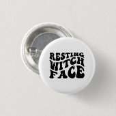 Hexenmeisterschaft an Halloween-Spooky-Beängstigen Button (Vorne & Hinten)