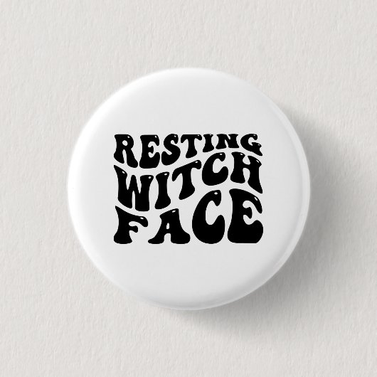 Hexenmeisterschaft an Halloween-Spooky-Beängstigen Button (Vorderseite)