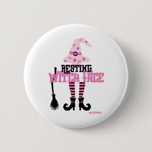 Hexenmeisterversatz Halloween Button