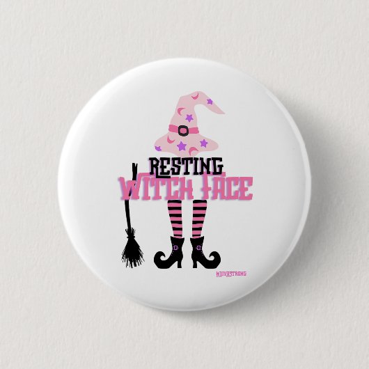 Hexenmeisterversatz Halloween Button (Vorderseite)