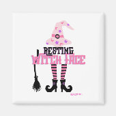 Hexenmeisterversatz Halloween Magnet (Vorne)