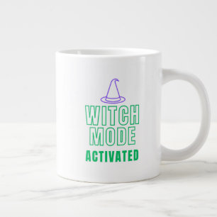 HEXENMODUS AKTIVIERT – Neon-Halloween-Tasse Jumbo-Tasse