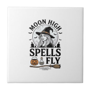 Hexenmond-Shirt Vintage Gravur Halloween T-Shirt_1 Fliese