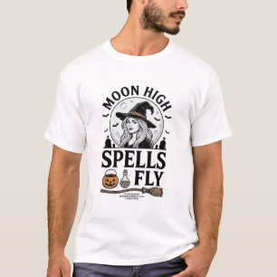 Hexenmond-Shirt Vintage-Gravur Halloween-T-Shirt_1 T-Shirt