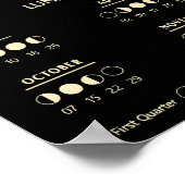 Hexenmoth Zauber Mondkalender 2027 Poster (Ecke)