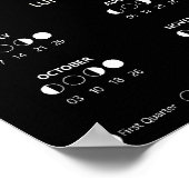 Hexenmoth-Zelestial-Lunar-Mondkalender Poster (Ecke)