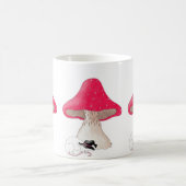 Hexenmuskelschlafen unter Toadstool-Tasse Kaffeetasse (Mittel)