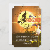 Hexennacht, Halloween Einladung (Rückseite)