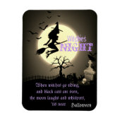 Hexennacht, Halloween Magnet (Vertikal)