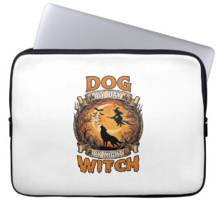 Hexennacht Halloween Wolf Mond Fledermäuse_1 Laptopschutzhülle