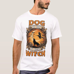 Hexennacht Halloween Wolf Mond Fledermäuse_1 T-Shirt