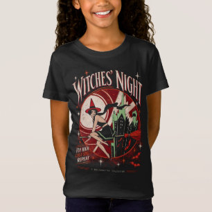 Hexennacht Vintage-Halloween-Hexe Kinder T-Shirt