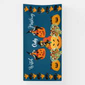 Hexenparkplatz nur Halloween-Jack OLantern Spooky Banner (Vertikal)