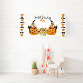Hexenparkplatz nur Halloween Pumpkins Ghost Spooky Banner (Insitu)