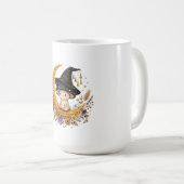 Hexenpilz-Mond - Honigwaben-Boho Kaffeetasse (VorderseiteRechts)